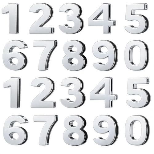 Metal Number Beads for Bracelets 20 PCS Number Beads Slide Numbers Charms 09 Single Digit Bead for Paracord Necklace Bracelet Pendants DIY Jewelry Making Silver