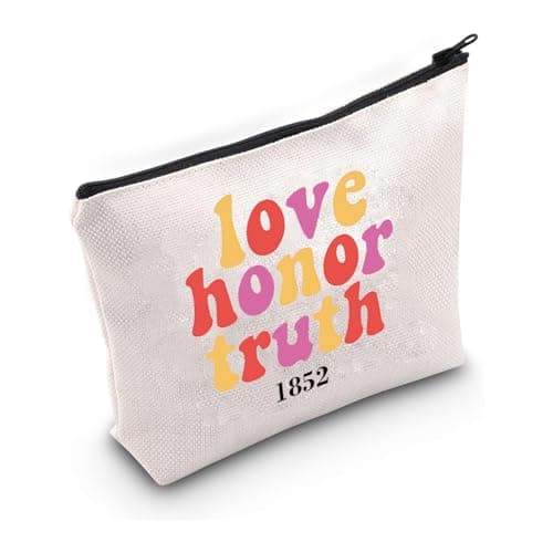 PXTIDY P M Sorority Makeup Bag Big Little Sorority Gifts P M 1852 Sorority Seminar Zipper Pouch Sorority Thanks Gift