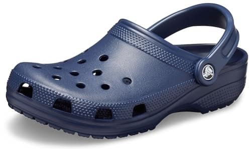Crocs Unisex-Adult Classic Clogs, Navy, 7 Men/9 Women