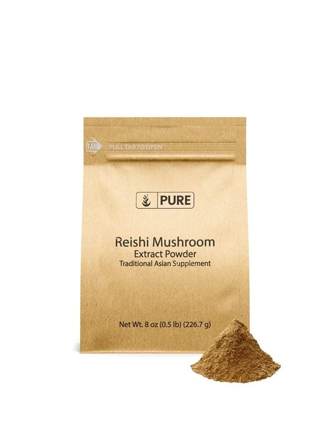 Reishi Mushroom (8oz) Lingzhi, Traditional Supplement, Non-GMO, Lab-Verified