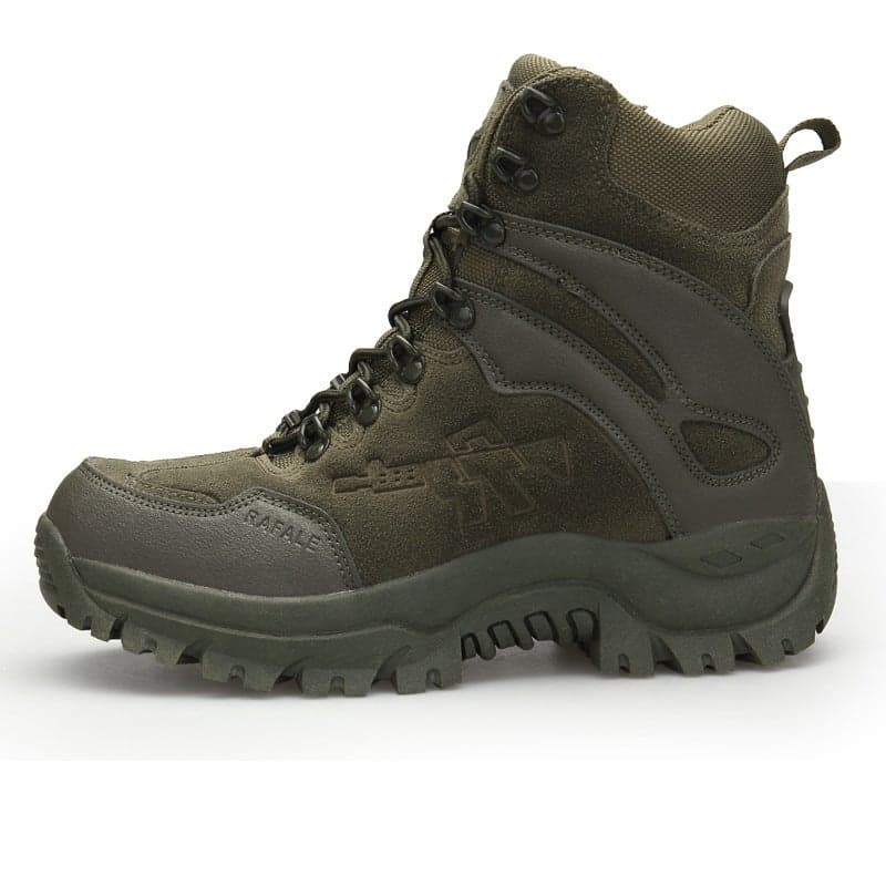 New Large Size Military Boots Breathable Non-Slip Men'S One-Size-Fits-All High-Top Export Ready-Made Viscose Shoes Yellow Flat Combat Boots