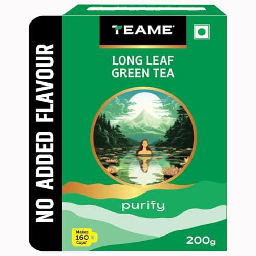 TE-A-ME Long Leaf Green Tea, 200 grams | Pure Green Tea Loose Leaves