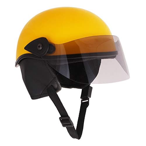 Sage Square Multipurpose Half Helmet for Men and Women (Large, Yellow Glossy)