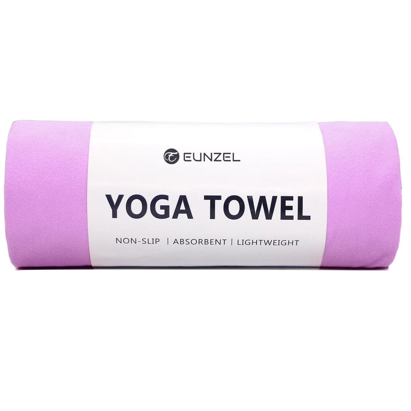 Eunzel Hot Yoga Towel Non Slip Yoga Mat Towel NonSlip Sweat Absorbent Microfiber Towel for Hot Yoga Pilates and Workout 72 x 265 Purple