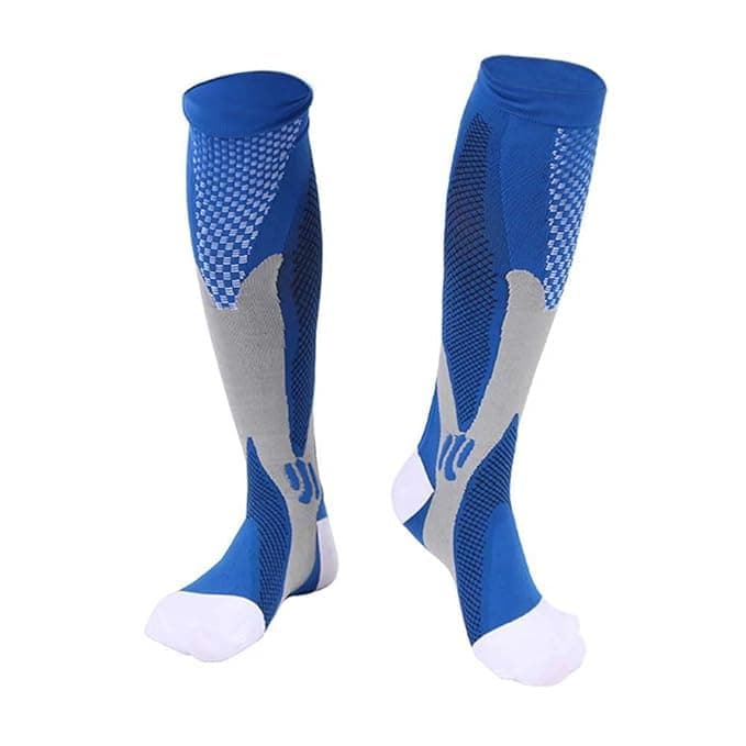 Cetaplast Athletic Compression Socks | High-Performance Graduated Compression for Enhanced Circulation, Muscle Support & Recovery | Ideal for Sports, Running, Cycling & Training | Blue | 2XL