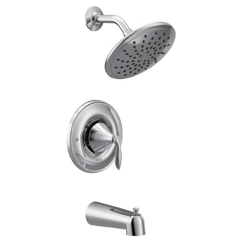 Moen T2233EP Eva Tub Shower System with Rainshower Showerhead without Valve, Chrome