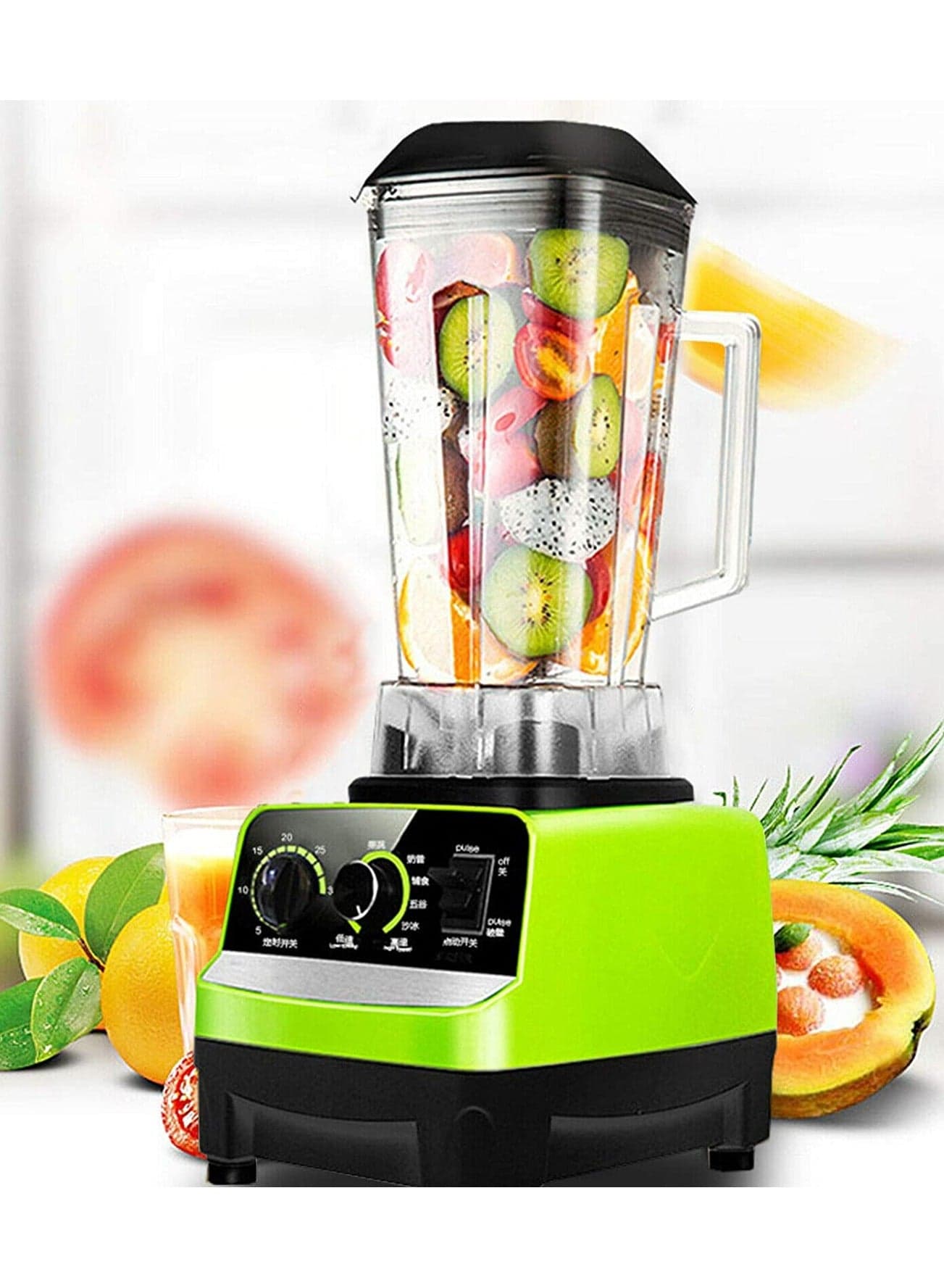 Heavy Duty Commercial Grade Blender 5500W Green