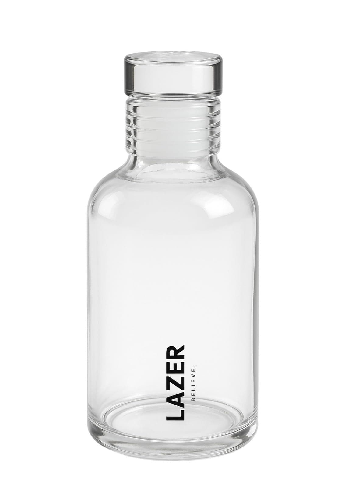 Lazer Pure Borosilicate Glass Water Bottle 350ml – BPA-Free, Eco-Friendly, Durable & Leak-Proof Transparent Bottle