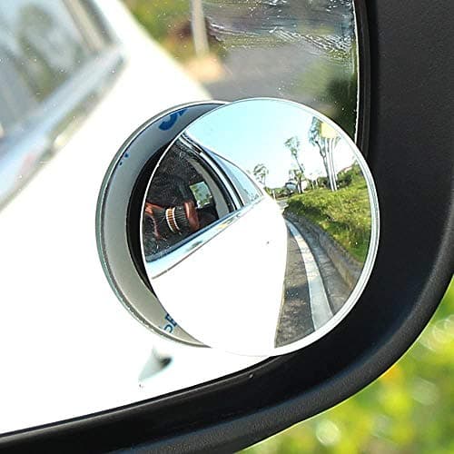 CarFrill 4 Pack Blind Spot Mirror, 2" Round HD Glass Frameless Convex Rear View Blind Spot Mirror Stick On with 360° Rotation Adjustable For SUV Car Auto