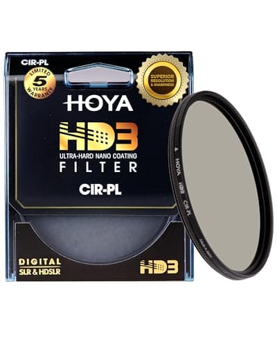 Hoya HD3 HRT Circular Polarizer - 52mm - Re-Certified for 100MP+ Cameras with Ultra-Hard Nano Coating Technology and High Rate Transmission Film - Stain Resistant and Waterproof Filter