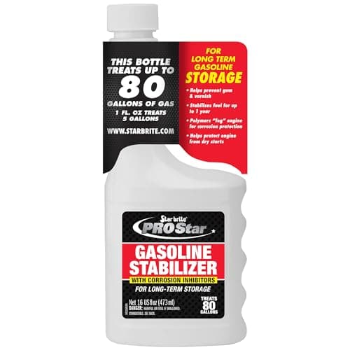 STAR BRITE PRO Star Gasoline Stabilizer - Fog & Protect Stored Engines & Entire Fuel System from Corrosion - Keep Gas Fresh for up to 1 Year - EZ Store EZ Start - 16 OZ (084316)