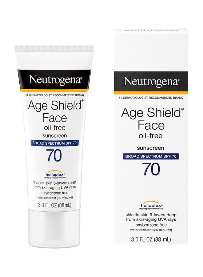 Age Shield Face Oil Free Sunscreen SPF 70 3Fluid Ounce