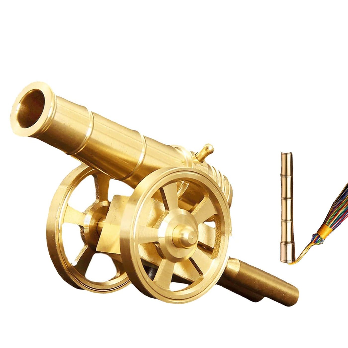LSBDJDL Mini Cannon Napoleon mini Cannon Rare Military Model Collectible Statue Metal Crafts Gold