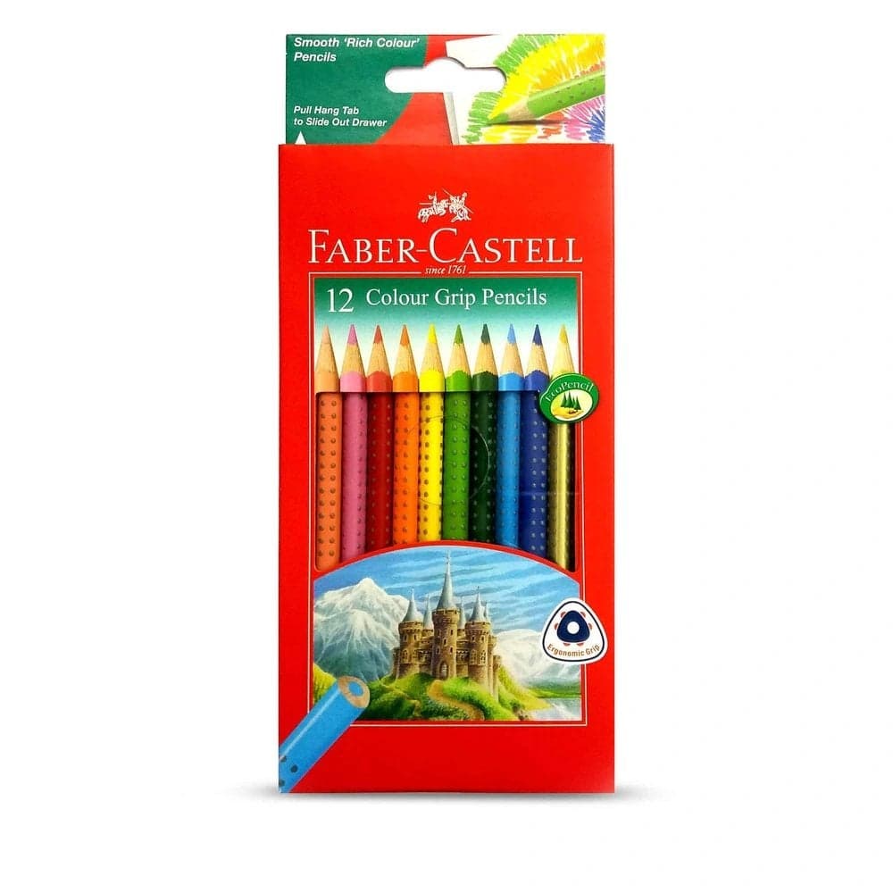 Faber Castell Smooth Rich Coloring Grip Pencils- 12pcs