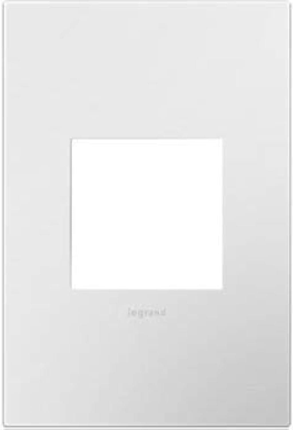 Legrand adorne 1 Gang Wall Plate 6 Pack Glossy White AWP1G2WH66PK