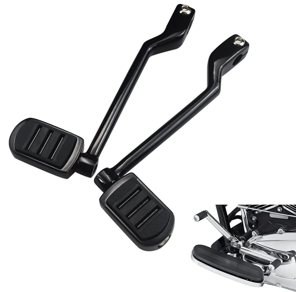 WOWTK Heel Toe Shift Pegs Front and rear Levers wShifter Pegs for Harley 19862017 FL Softail 19882025 Road King Road Glide Street Glide Electra Glide and 2008later Trike modelsBlack