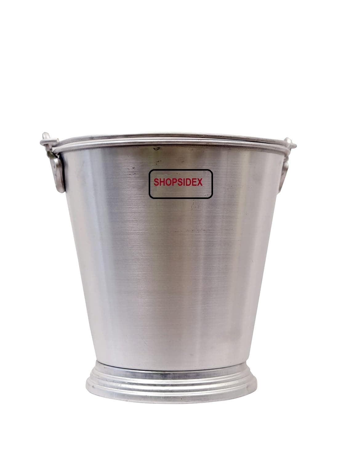 SHOPSIDEX Aluminium Bucket Multipurpose Balti with Handle Specially Made for Home and Restaurant BALTI for Kitchen Domestic (4 Litter)