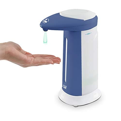 Commercial Care Touchless Soap, Hand Sanitizer Dispenser – Battery Operated Automatic Soap Dispenser with Dripless Design, Motion Sensor, Easy Clean (355 ml / 12 oz)