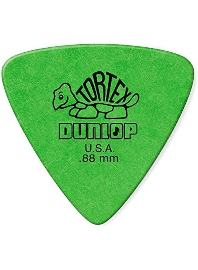 Jim Dunlop Tortex Triangle 0.88mm Green Guitar Picks - 72 Pack