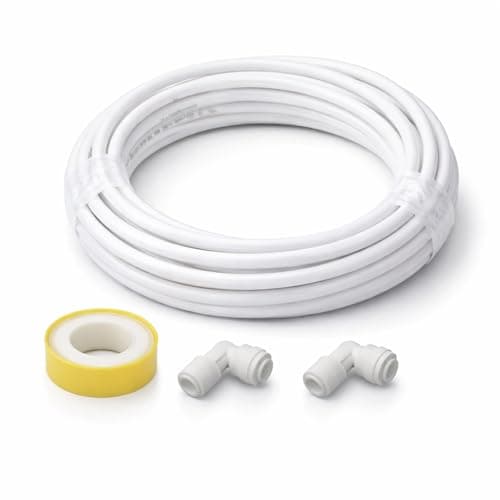 IONIX ro pipe 10 Meters length, Ro tubing 1/4 size, ro pipe 1/4 size with 2 jointers and teflon tape, White