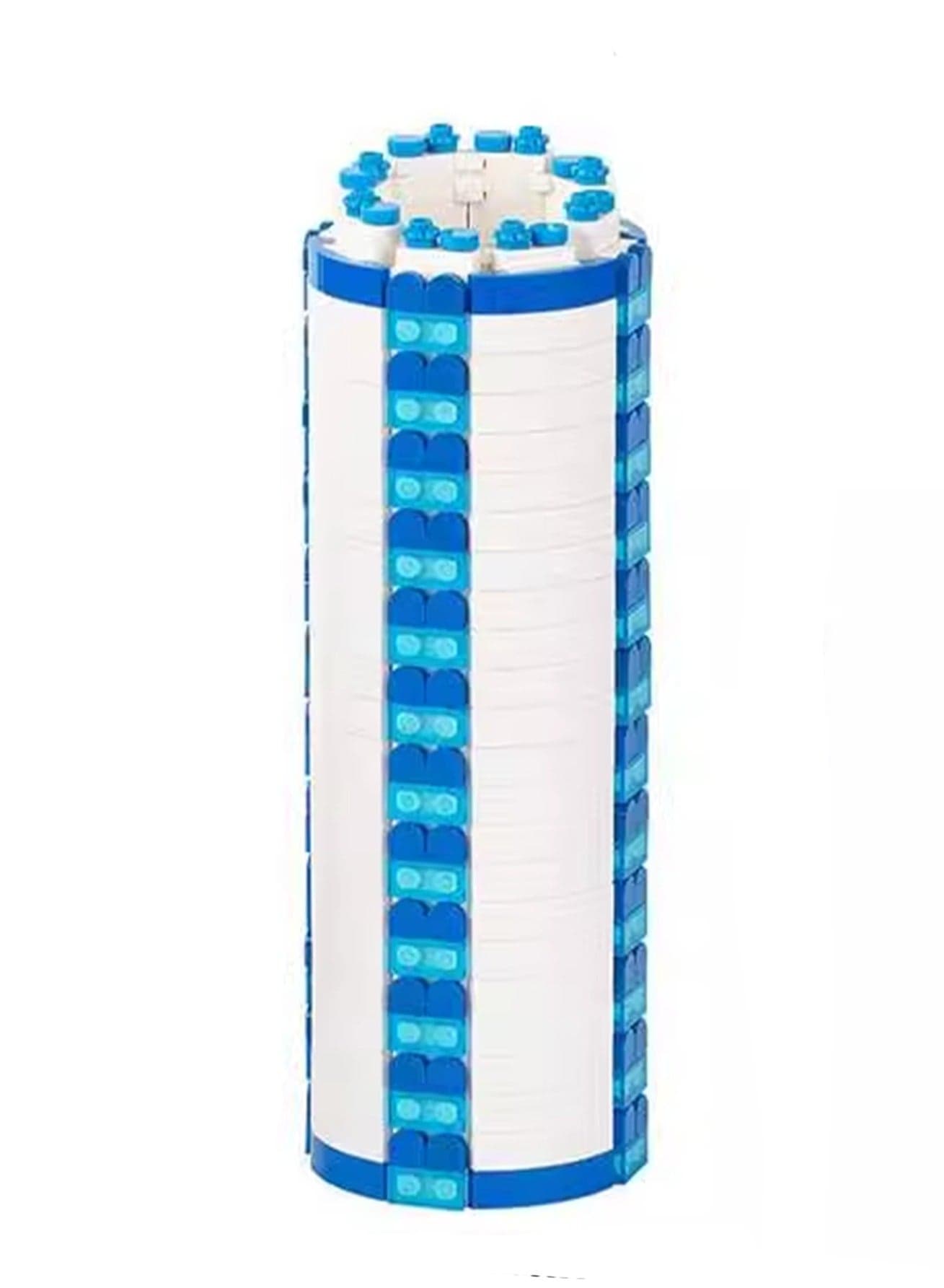Creative Children's Simulation Vase Small Particles Puzzle Building Block Toys(Blue And White Vase 417Pcs)