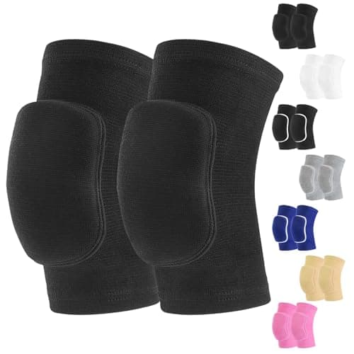 HISFFOG Volleyball Knee Pads for Dancers, Soft Breathable Knee Pads for Men Women Younth Girls Kids Knees Protective, Knee Braces for Volleyball Football Dance Yoga Wrestling Running Cycling
