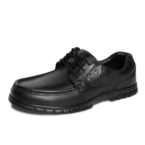 Woodland Men's Black Leather Sneaker (GC 3447119)