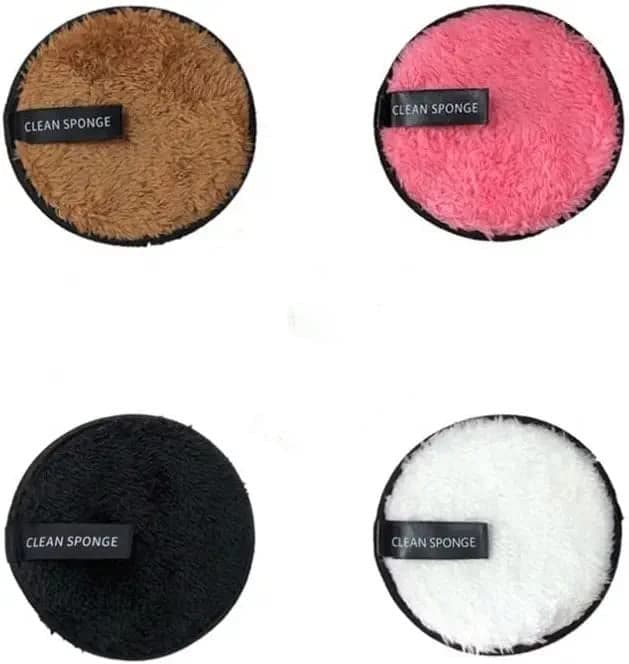 Feelhigh Soft Fiber Makeup Remover Pads Facial Cleansing Pads for Face Makeup small 4