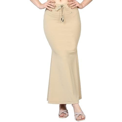 Bodyband Poly Spandex Saree Shapewear Petticoat Smooth Curve Peticote Innerwear In Party Saree Shaper For Women,Ladies-(Beige-2Xl)
