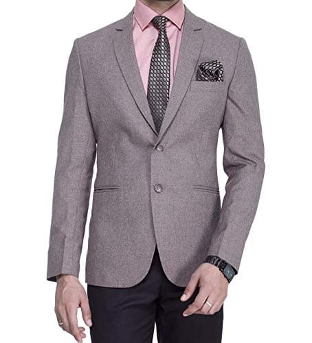 MANQ Men's Slim Fit Formal/Party Men's Formal Blazer Sand Brown