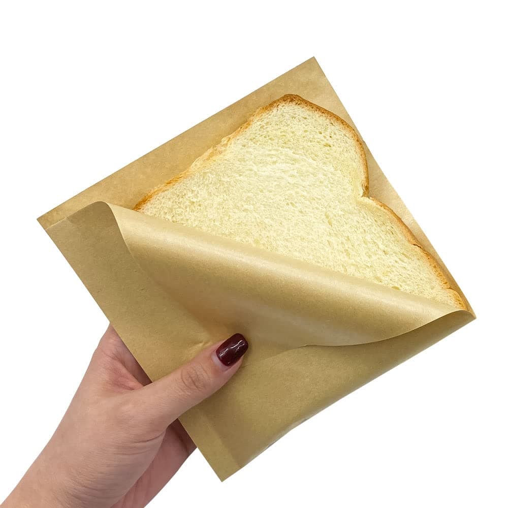Artboil 100pcs Small Deli Paper Wrappers Disposable Greaseproof Double Open Bags Deli Sheets for Donut Sandwich Pretzel Snacks Cookies