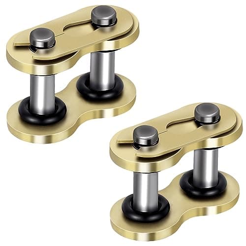 OIIKI #520 Chain Master Link 2 Pack, Roller Chain Connecting Links, Master Connector Link O-Ring for Motorcycle Dirt Bike Pitpro Agricultural Machine Tractors
