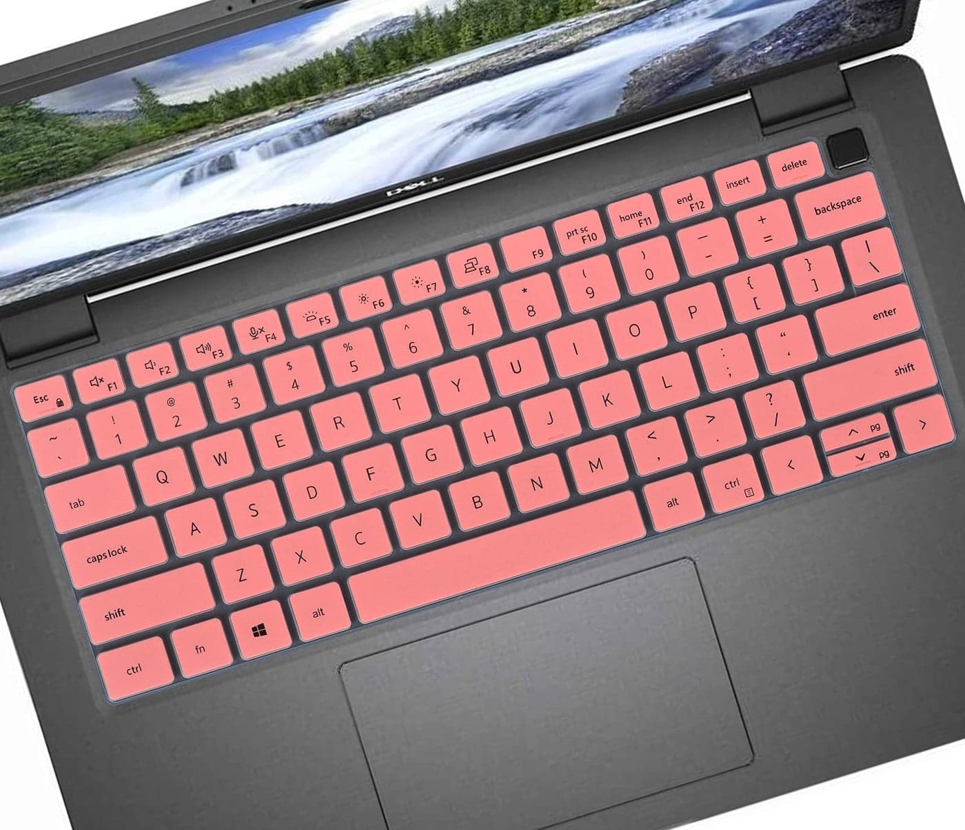 Keyboard Cover Skin for 14" Dell Latitude 7450 7440 7430 7420 7410 Notebook, Dell Latitude 5450 5440 5430 5431 5420/Dell Latitude 7520 15.6"/Dell Latitude 9510 9520 9420 9430 9440 Cover-Pink