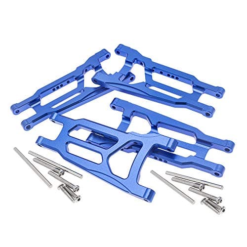 CODA RACING 4Pack Alloy FrontRear Suspension Arms for Traxxas 110 4X4 Slash Stampede Rustler 4WD VXLReplaces Part 3655