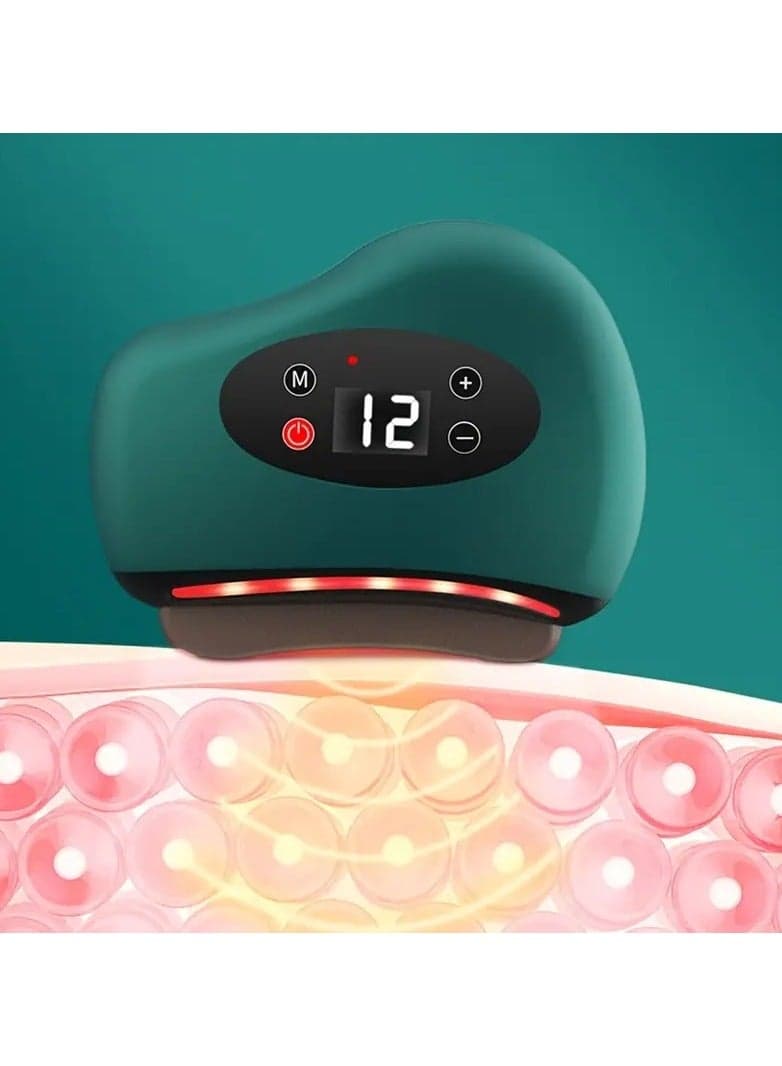 1 Piece 9 Gear Charging Electric Intelligent Scraping Board Universal Constant Temperature Full Body Massager Facial Scraping Instrument Meridian