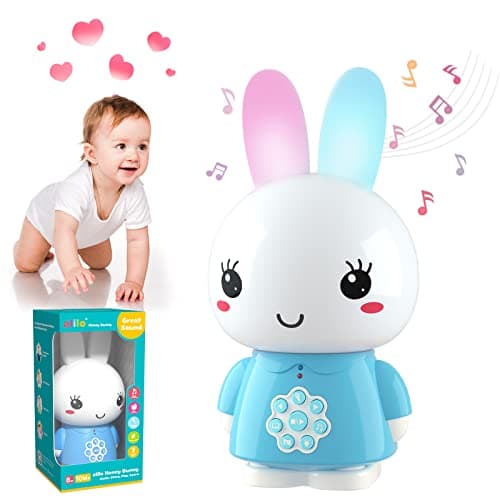 alilo Honey Bunny Kids Music Story Audio Player for Toddlers 15 Baby Boy Girl Easter Gifts PreLoaded 16 Stories48 Nursery Rhymes12 Soothing Music with NightlightVoice Recording