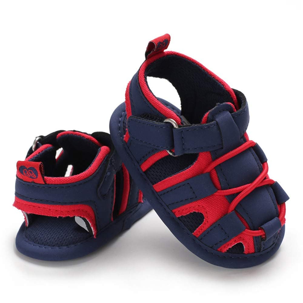 HsdsBebe Infant Baby Boys Girls Summer Beach Sandals Breathable Athletic Antislip Soft Sole Newborn First Walker Crib Shoes