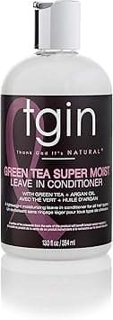 tgin Green Tea Super Moist Leavein Conditioner For Natural Dry Curly Hair Moist Collection 13 Oz