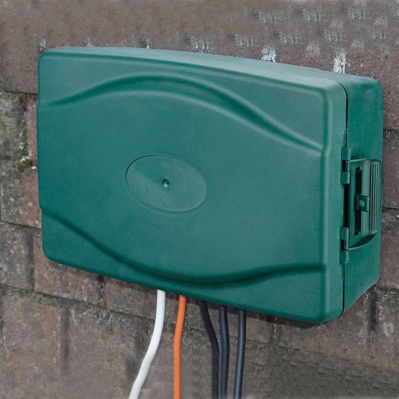 IP54 Weatherproof Enclosure Box for Outdoor Electrical Power Connections Green