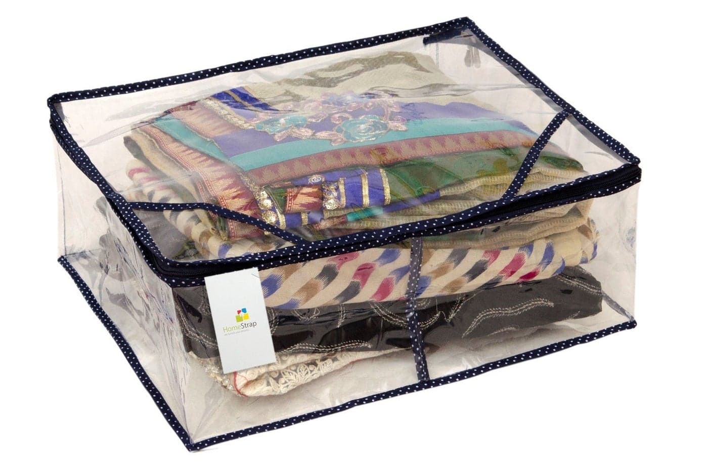 Homestrap Heavy Material Transparent Saree Cover (Pack of 1)