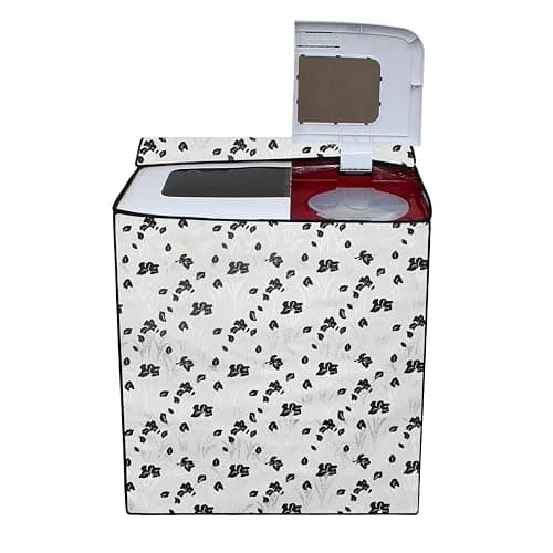 Star Weaves Semi Automatic Washing Machine Cover for LG 6 kg, 6.2 kg, 6.5 Kg, 7 kg, 7.5 kg 8 Kg (80.01x50.8x86.34 cms) Dustproof & Waterproof Washing Machine Cover - - SABKUM175
