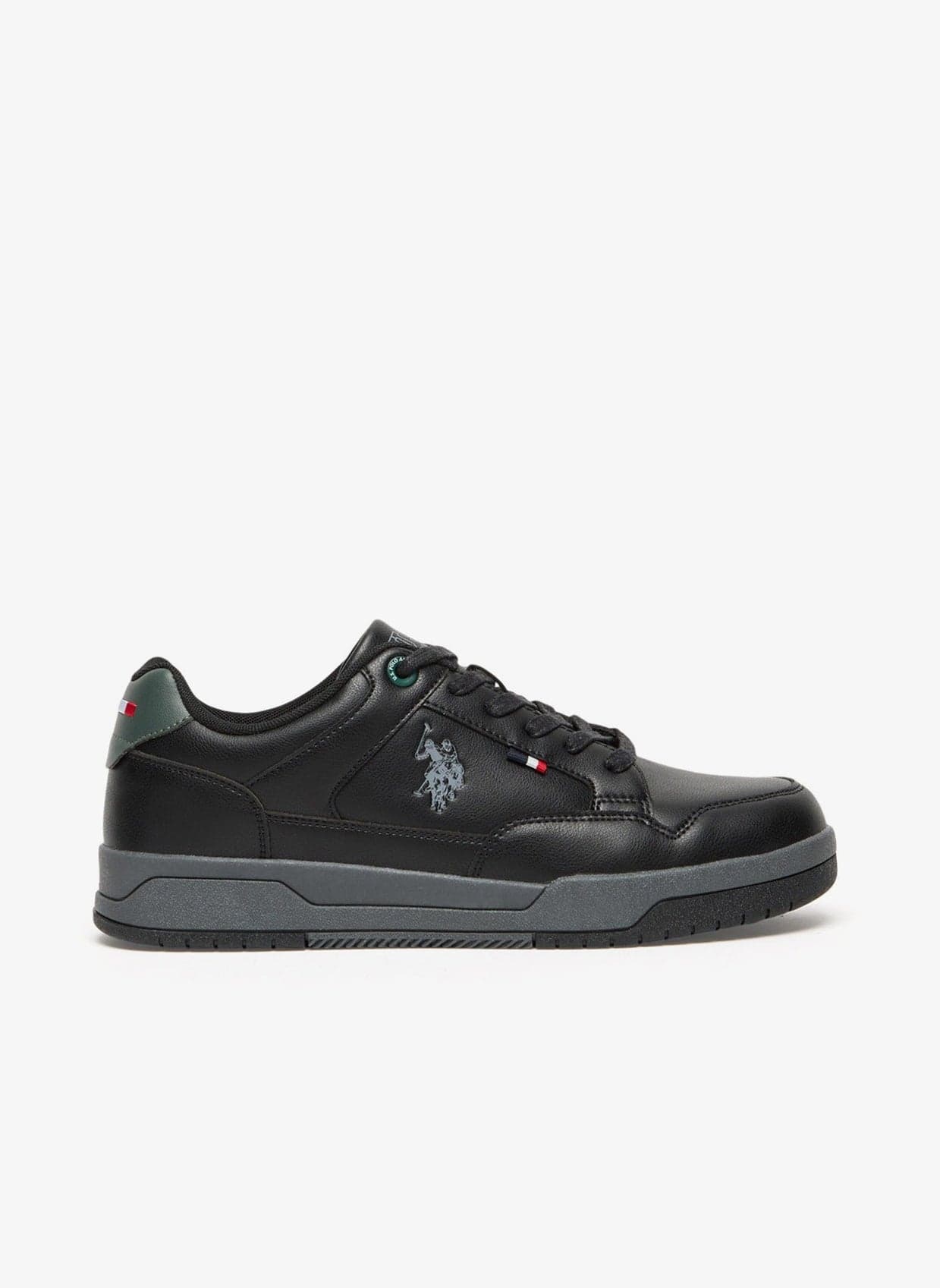 Men's Black Low-Top Casual Sneakers - Lace-Up Design Shoes with Comfort Cushioned Sole for Everyday Style
