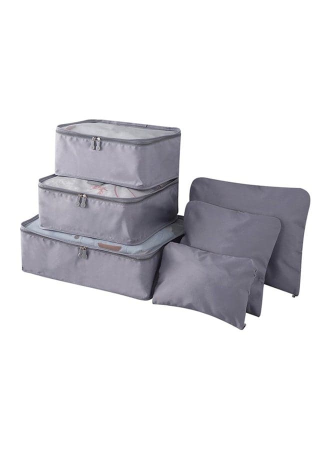 6 PCS Travel Packing Storage for Luggage,3 Multifunctional Laundry Pouch Organizer Bags and 3 Cube Organizers, Lightweight for Clothes, Shoes, and Toiletries