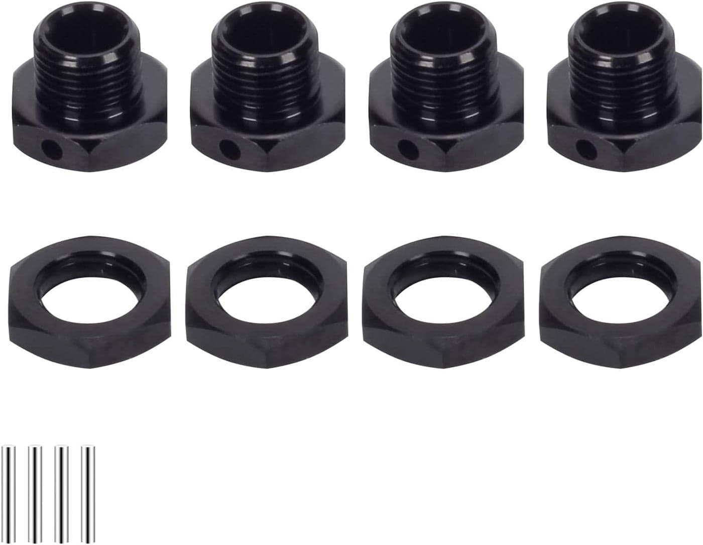 RCAWD 17mm Wheel Hex & Wheel Nut Set for ARRMA 6S Infraction, Mojave, Limitless & Typhon