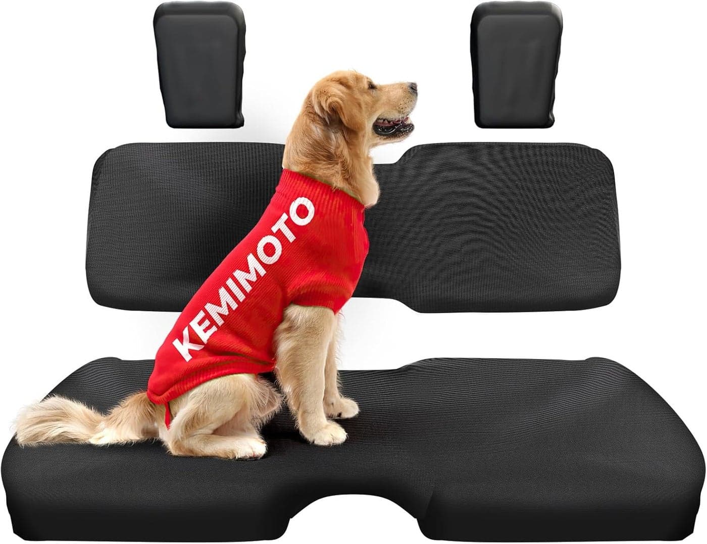 KEMIMOTO UTV Seat Covers for 2014-2024 Pioneer 700 700-4 - UV Scratch Resistant, Water-Resistant 1680D Oxford Fabric, Black