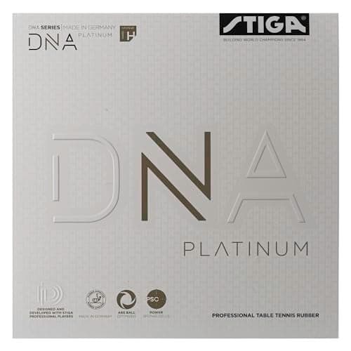 STIGA Table Tennis Rubber DNA Platinum H, 2.3 with Superior Grip and Optimal Spin, Black