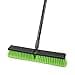 18 Indoor Shop and Garage Push Boom with Soft Bristles Heavy Duty Brush Broom with 59 Long Handle for Commercial Residental Floor Cleaning Sweeping