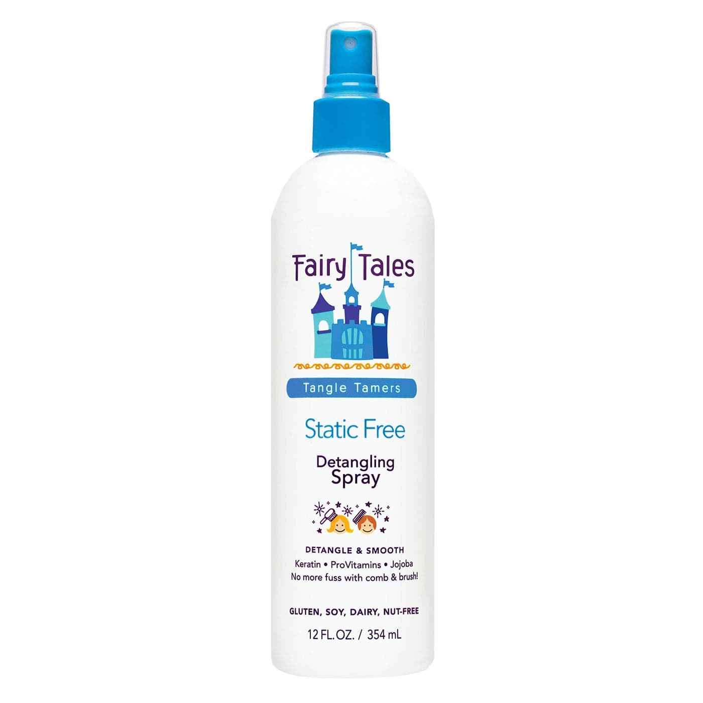 Fairy Tales Tangle Tamer Detangling Spray for Kids Ultra Moisturizing and Anti Frizz Protection Paraben Free Sulfate Free 12 Oz