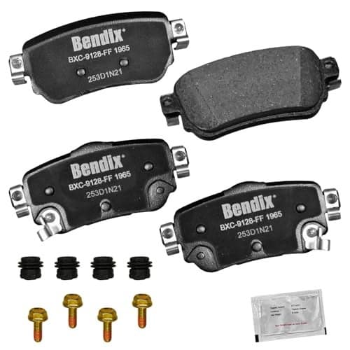 Bendix Priority1 CFC1965 Ceramic Rear Brake Pads for Nissan LEAF 2025-2018, Qashqai 2023-2019, Rogue 2020-2018, Rogue Sport 2022-2019, X-Trail 2016, X-Trail 2020-2019, Renault Koleos 2020-2018