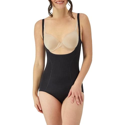 Maidenform womens Ultimate Slimmer Your Own Bra Briefer Fl2656 shapewear bodysuits, Black, Small US